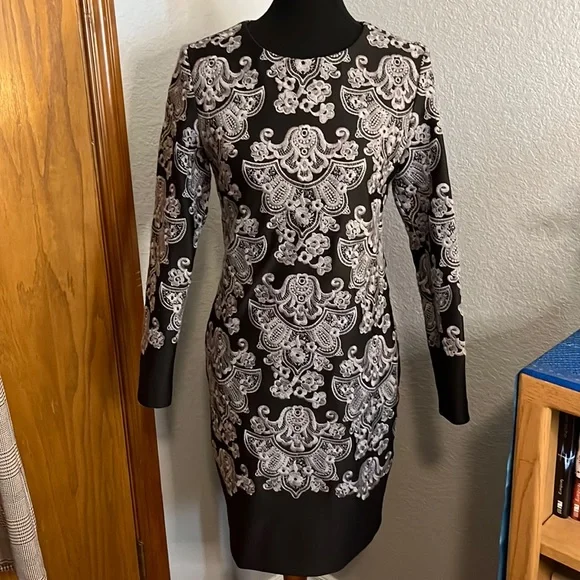 nicole miller embroidered dress Nicole Miller Collection Embroidered Dress